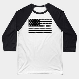 Stars, Stripes and Bullets Baseball T-Shirt